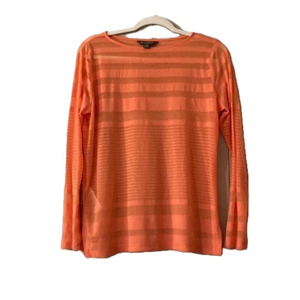 Sherbert Orange Partially Sheer Thin Top • Size S • Tommy Bahama